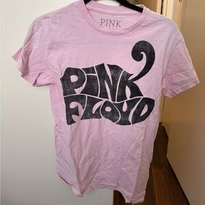 Pink Floyd Pink and Black Short Sleeve Tee